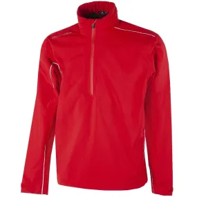 Galvin Green Aden Gore-Tex Paclite 1/2 Zip Waterproof Jacket - Red/White WeatherproofCoating