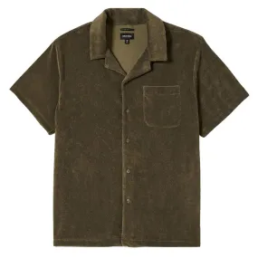 Brixton Bunker Terry Cloth Knit Shirt - Ivy Green Non Iron