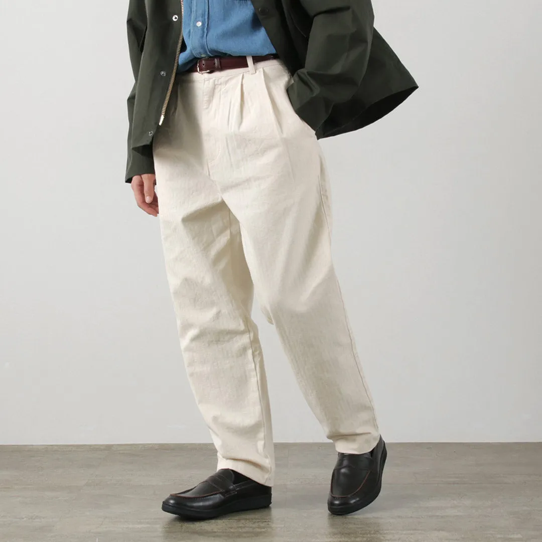 Chill Fit PARAGES / Double Pleated Pants Cotton