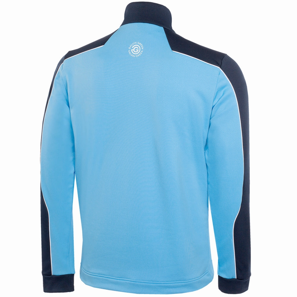 Stylish Essentials color fast Galvin Green Dave 1/4 Zip Pullover - Alaskan Blue/Navy
