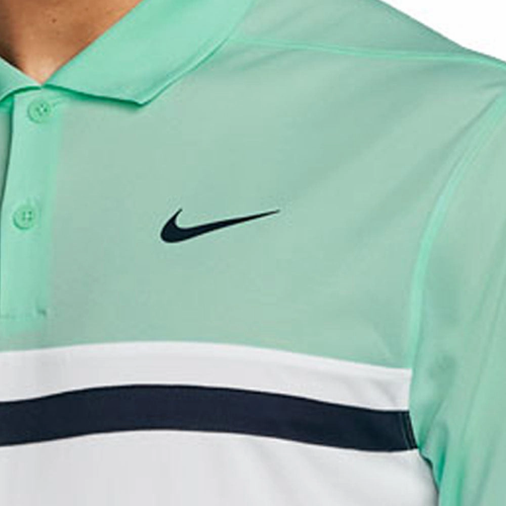 Nike Dri-FIT Victory Polo Shirt - Mint Foam/White/Obsidian/Obsidian Stretch Knit Light Casual Wear