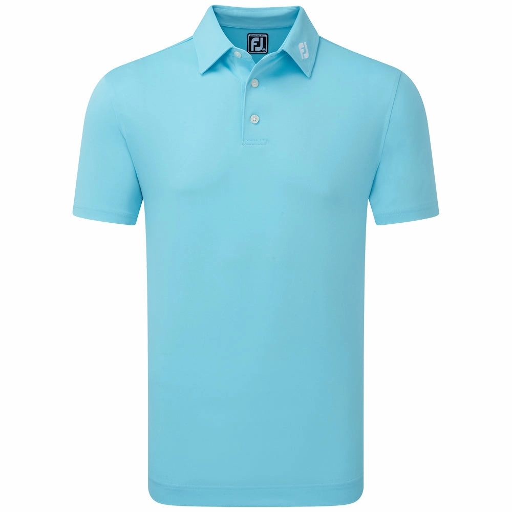 Good stretch NoSideSeams FootJoy Stretch Pique Solid Polo Shirt - Riviera Blue