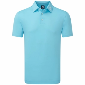 Good stretch NoSideSeams FootJoy Stretch Pique Solid Polo Shirt - Riviera Blue