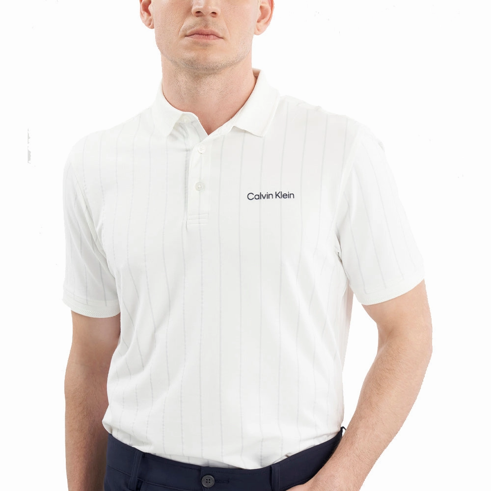 Smart Fit Calvin Klein Cape Club Polo Shirt - White