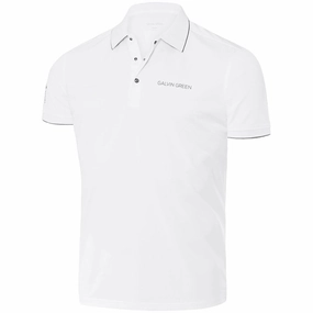 Travel Ready Galvin Green Marty Tour Edition Golf Polo Shirt - White