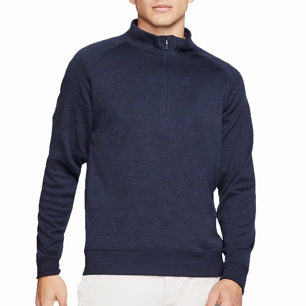 product affordable accessibility family wear Nike Dri-Fit Player Half Zip Long Sleeve Top - Obsidian/Black