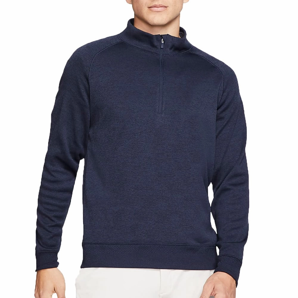 Nike Dri-Fit Player Half Zip Long Sleeve Top - Obsidian/Black product couple intimacy Convenient