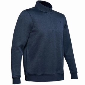 Under Armour Quarter Zip Sweater Fleece - Academy Blue Home friendly