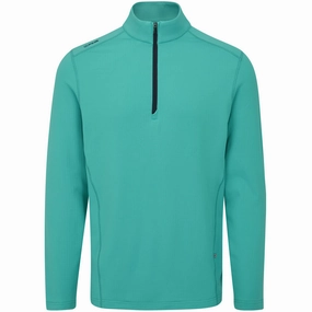 ethnic print Ping Edwin 1/2 Zip Pullover - Ceramic