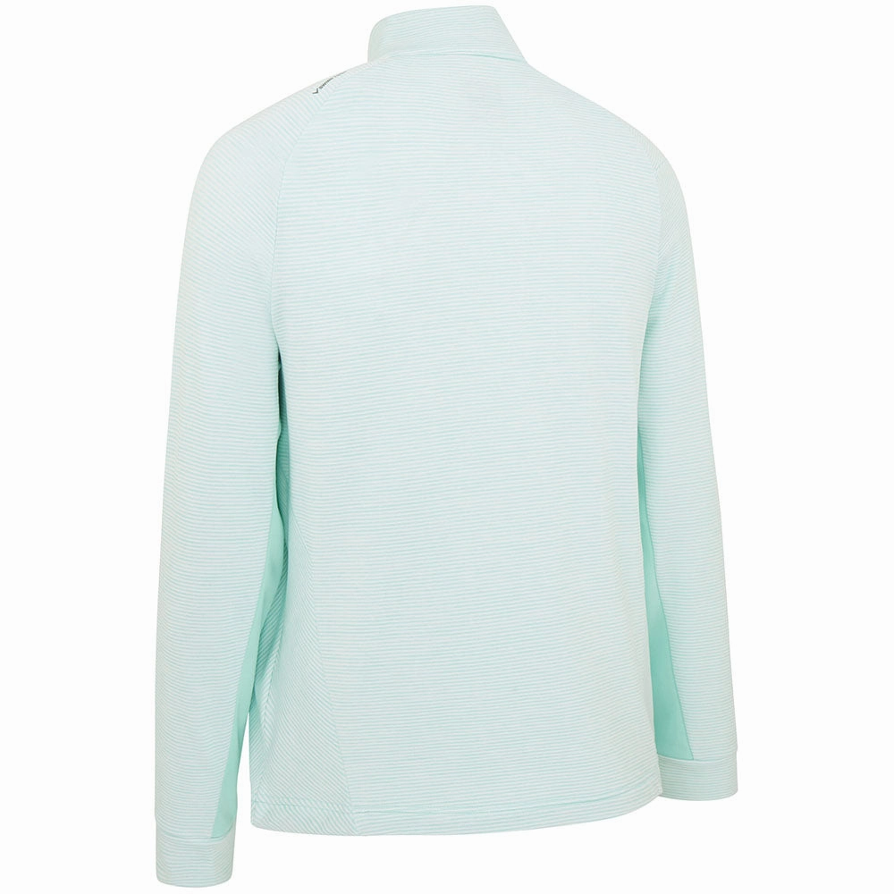 Callaway Heather Striped Fleece - Aruba Blue Heather Coffee Run appropriate for hiking