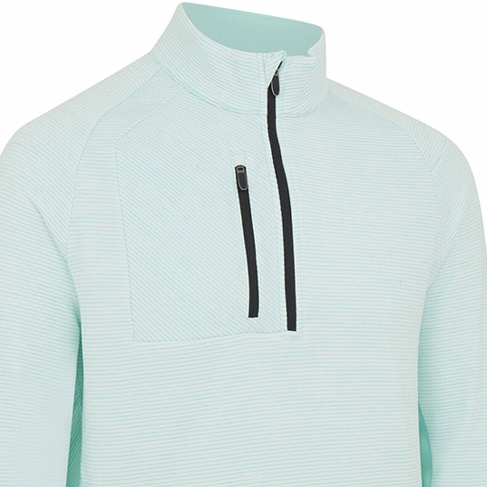 Sporty apparel Callaway Heather Striped Fleece - Aruba Blue Heather