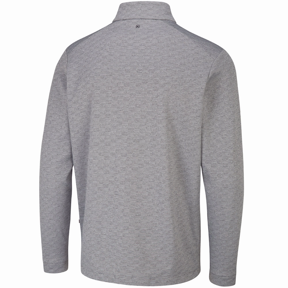 logoed Ping Bexton 1/2 Zip Pullover - Quiet Grey Multi