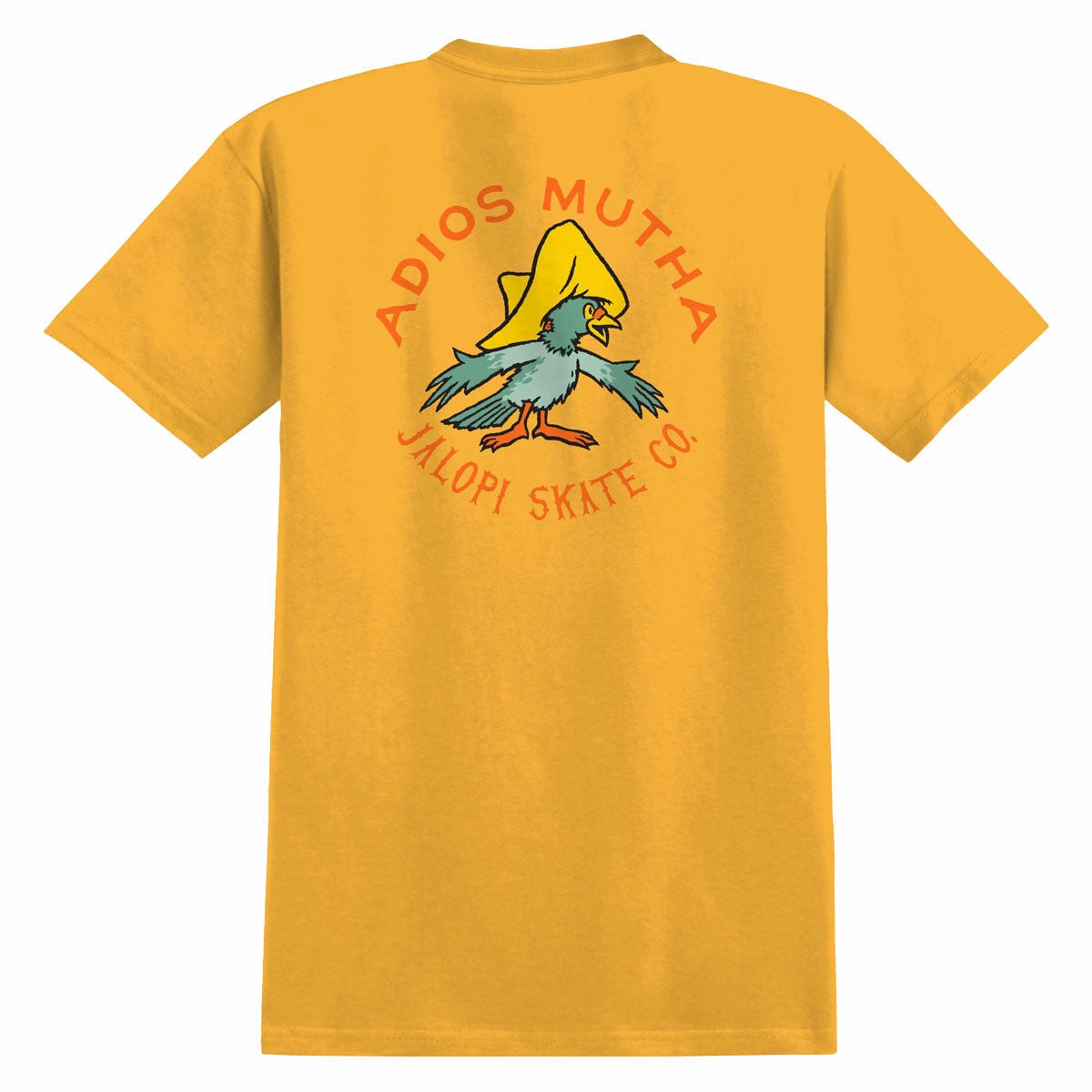 Anti-Hero Adios Mutha T-Shirt - Heather Mustard Tagless Design