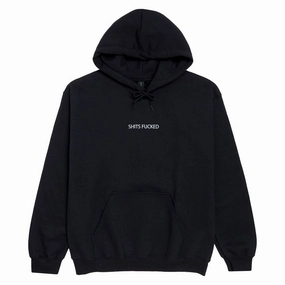 Designer Trash Shits Fucked Hoodie - Black Okapi like Limited Release
