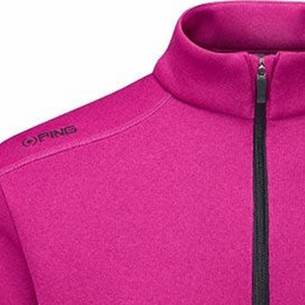 Beach Wear right for beach trips Ping Ramsey 1/2 Zip Pullover - Raspberry Marl