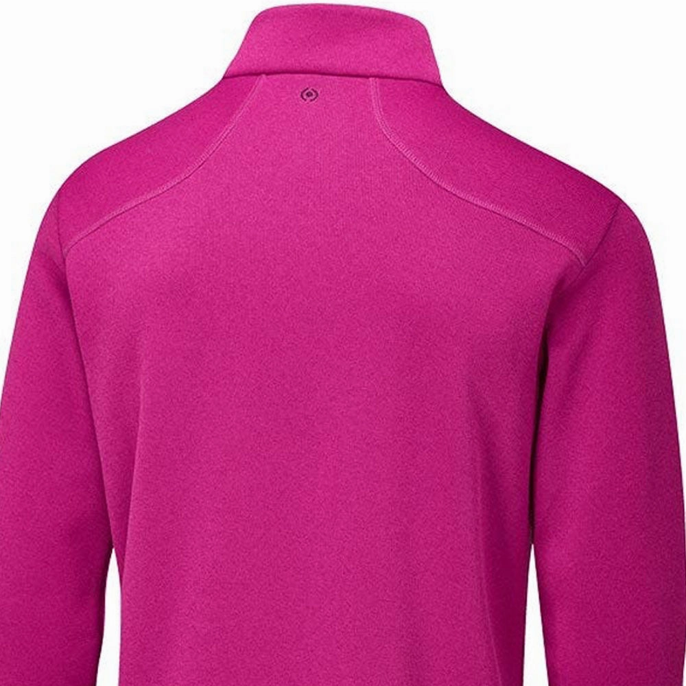 Practical Wear Classic Layer Ping Ramsey 1/2 Zip Pullover - Raspberry Marl