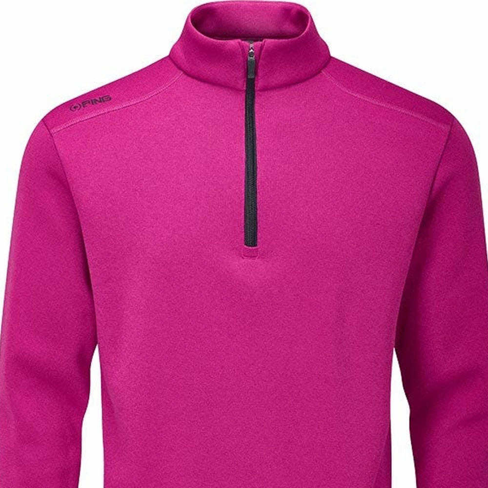 Mid range Winter Gear Ping Ramsey 1/2 Zip Pullover - Raspberry Marl
