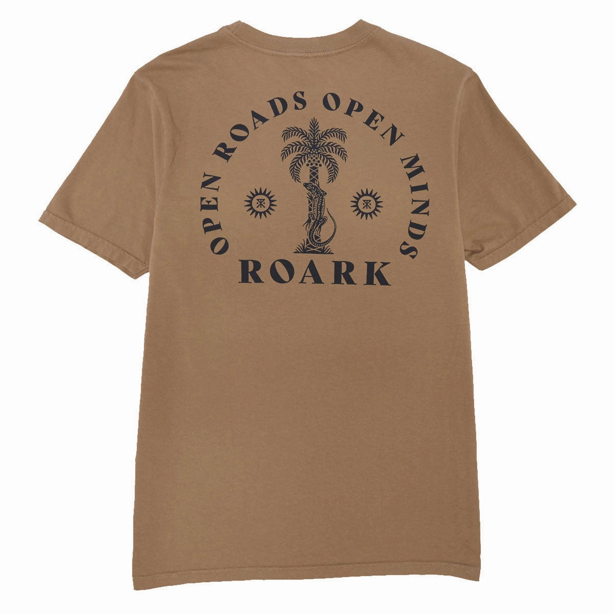 Stretchable Armholes Double Stitched Hem Roark Palma Chilena T-Shirt - Khaki