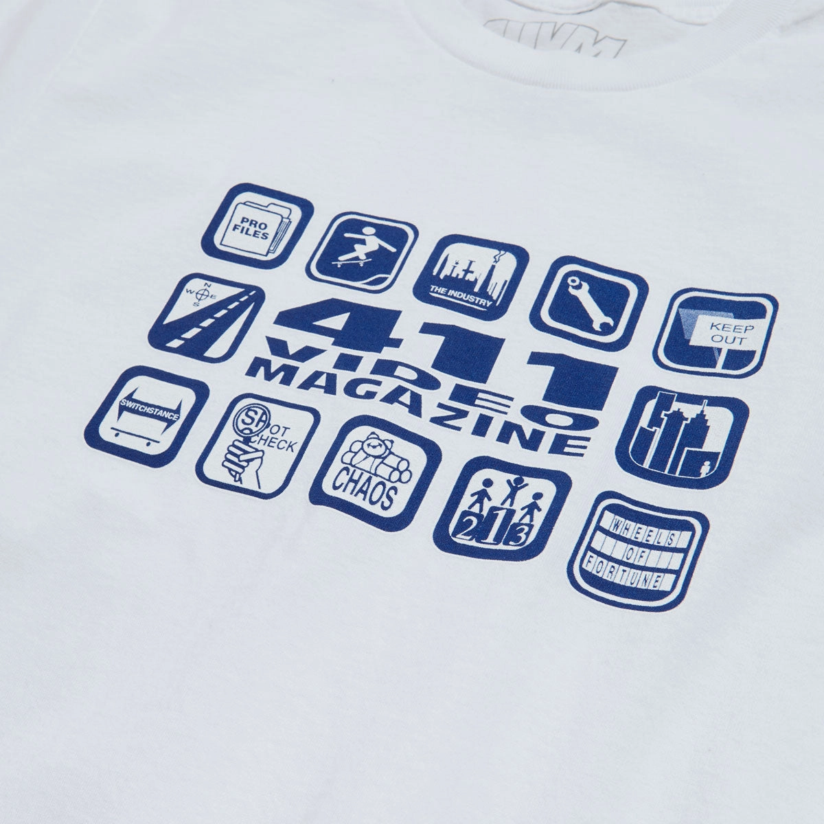 411 Icons T-Shirt - White HeatResistantMaterial