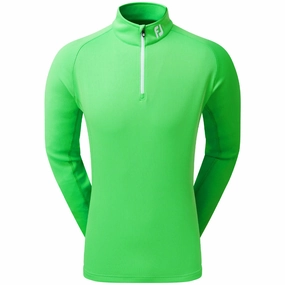 Anti Pilling FootJoy Chill-Out 1/4 Zip Pullover - Green