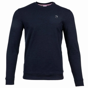 Puma x Arnold Palmer Cloudspun Crewneck Sweater - Navy Blazer/Heather product value for money low end