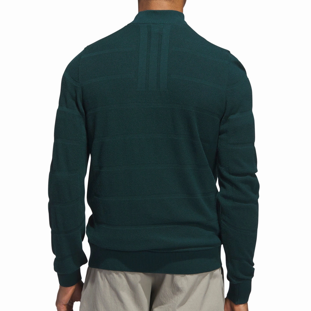 adidas Ultimate365 Tour Wind Knit 1/4 Zip - Aurora Ivy Chill Comfort Street Comfort