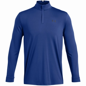 Cool Comfort Hoodie Fashion Under Armour Playoff 1/4 Zip Sweater - Tech Blue