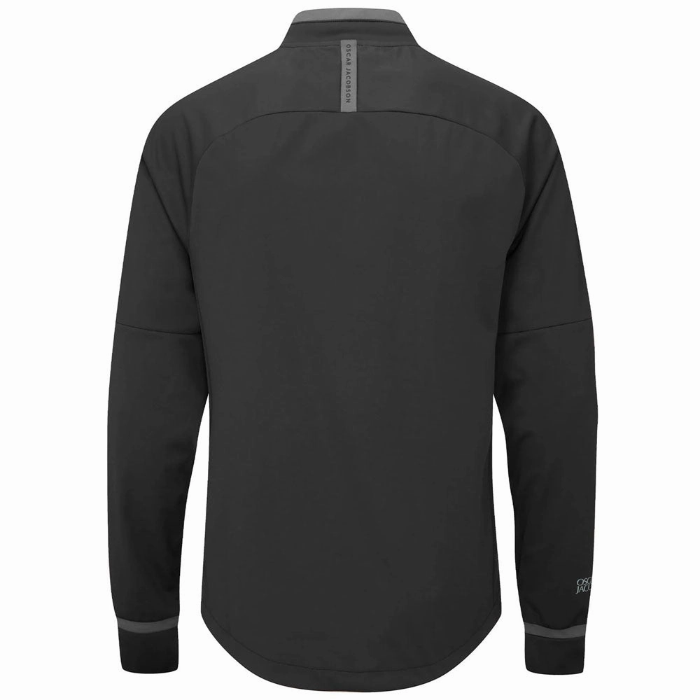 Oscar Jacobson Redfern 1/2 Zip Pullover - Black Bar Night anti static coating