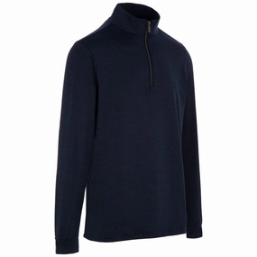 ProQuip Pro Tech Melange 1/2 Zip Pullover - Navy tie dye