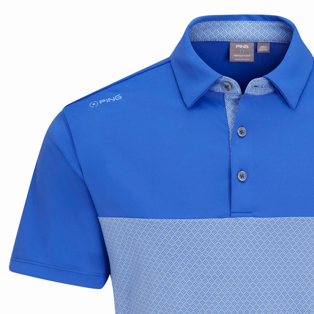 Ping Hall Polo Shirt - Ultra Blue/Cornflower Blue Effortless Layer suitable for all genders