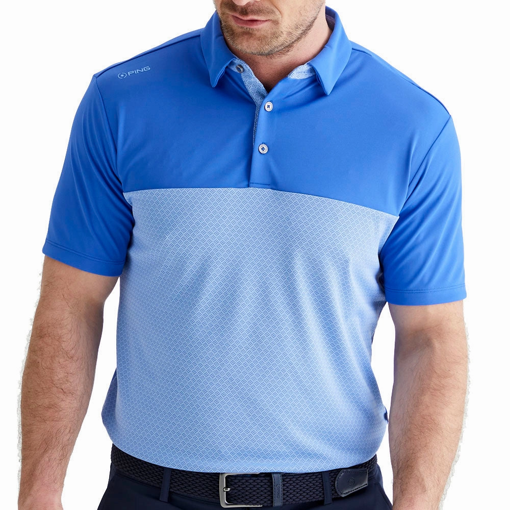 Ping Hall Polo Shirt - Ultra Blue/Cornflower Blue Simple and Cozy High Quality Printing