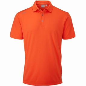 Seasonal Layer Simple and Light Ping Lindum Polo Shirt - Flame
