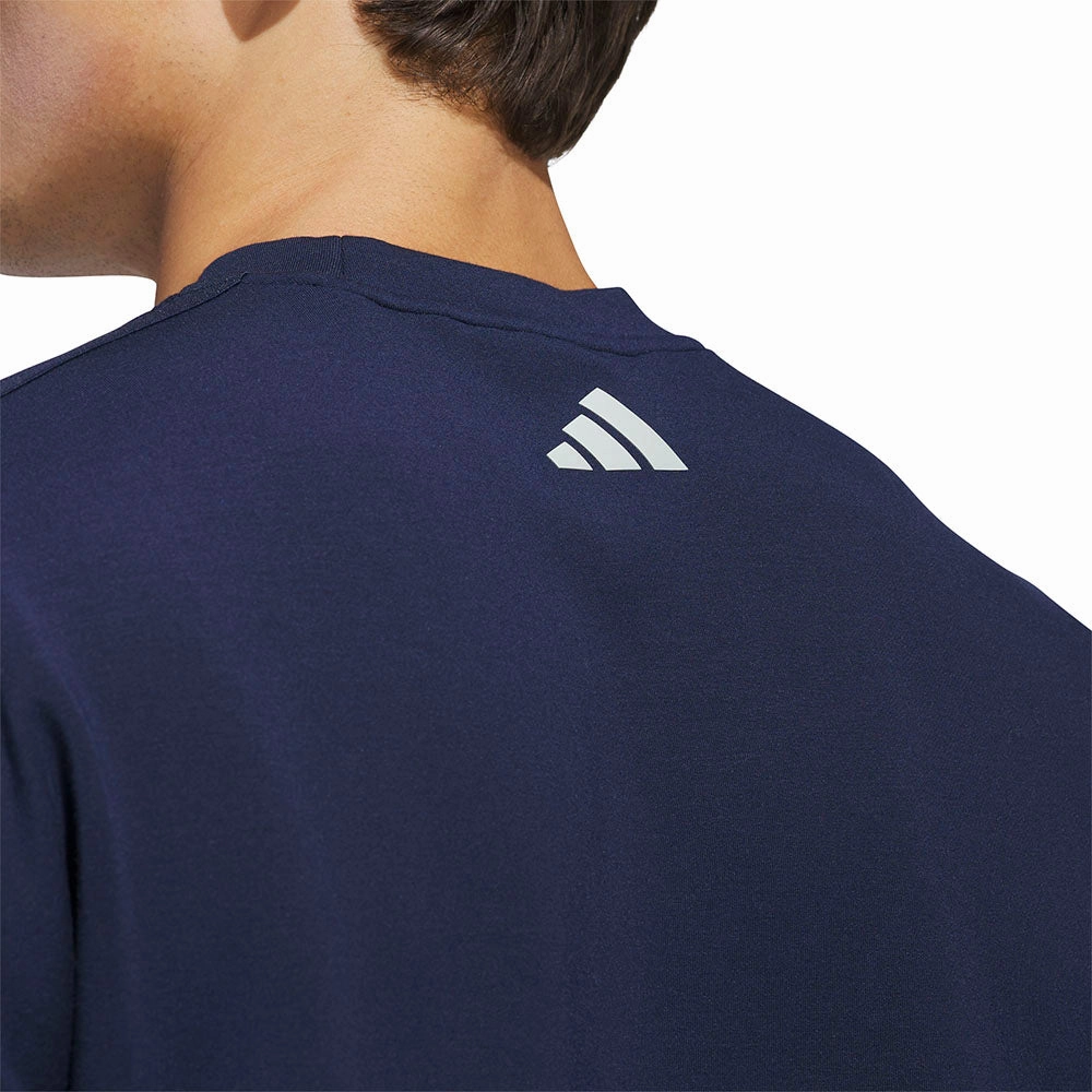 Zippered Pocket Relaxed Outfit adidas Beyond the Course Pullover - Collegiate Navy