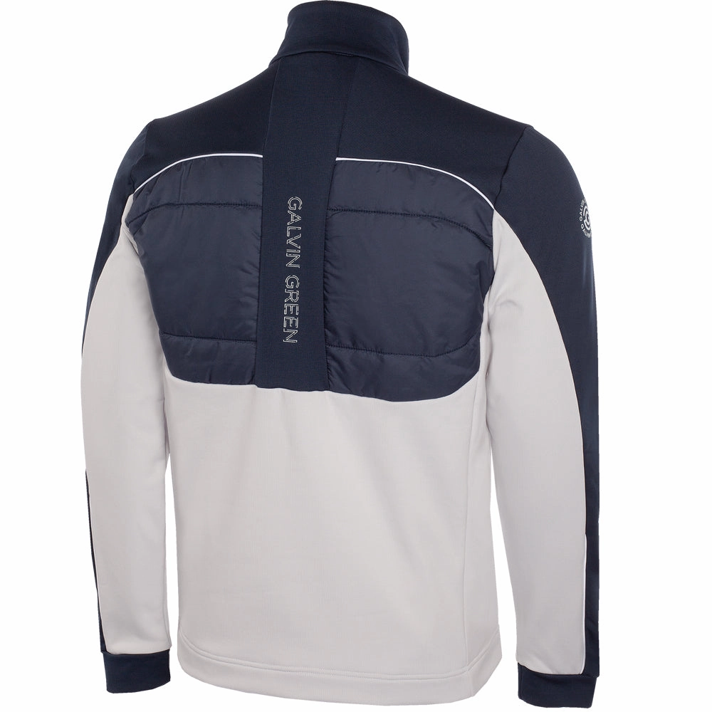 Galvin Green Douglas 1/4 Zip Pullover - Cool Grey/Navy Winter Essential product fleece lining warmth
