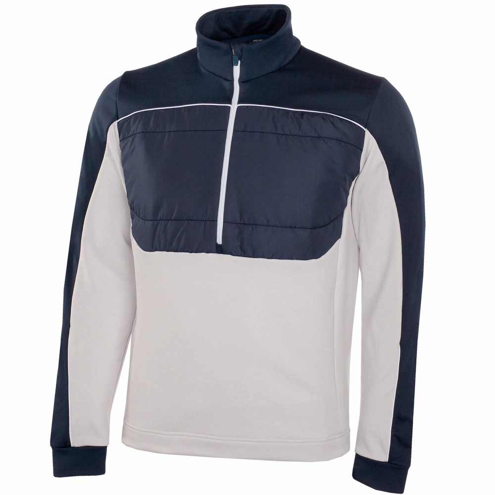 product anniversary romance Urban Minimal Galvin Green Douglas 1/4 Zip Pullover - Cool Grey/Navy