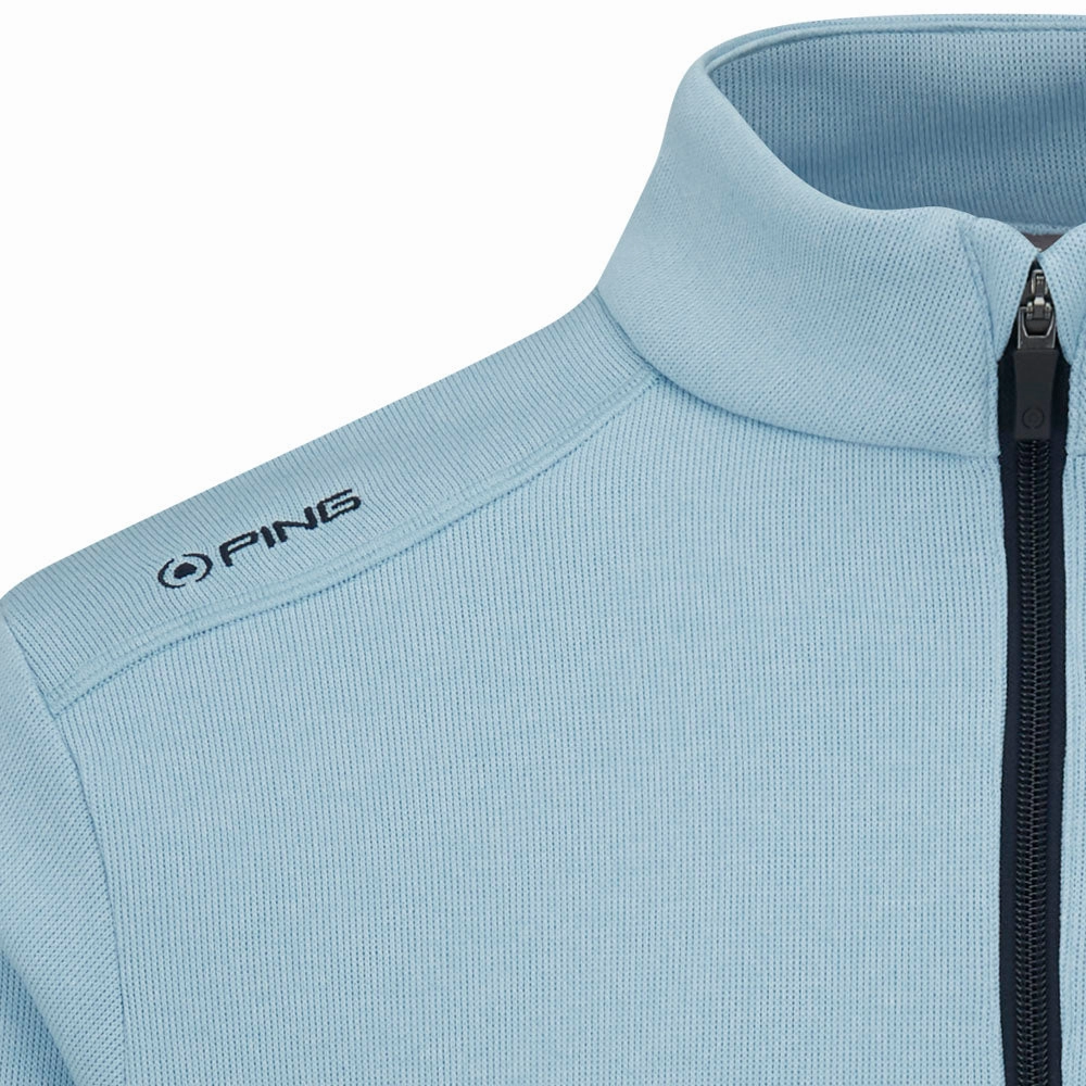 Ping Ramsey 1/2 Zip Pullover - Sky Blue Marl Yoga Friendly product keychain convenience