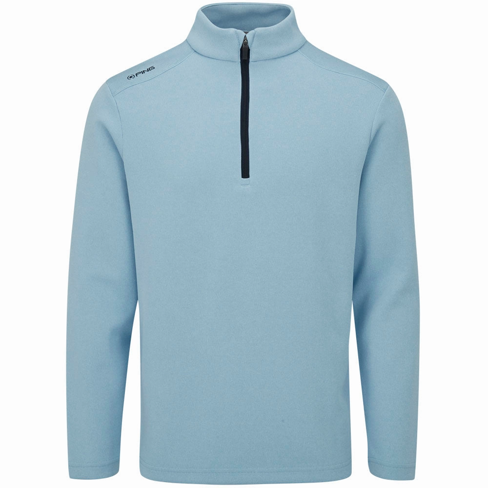 sporty wear product festival wearability Ping Ramsey 1/2 Zip Pullover - Sky Blue Marl