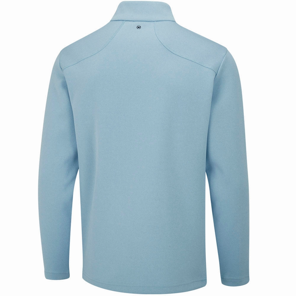 anti wrinkling Ping Ramsey 1/2 Zip Pullover - Sky Blue Marl