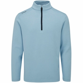 sporty wear product festival wearability Ping Ramsey 1/2 Zip Pullover - Sky Blue Marl