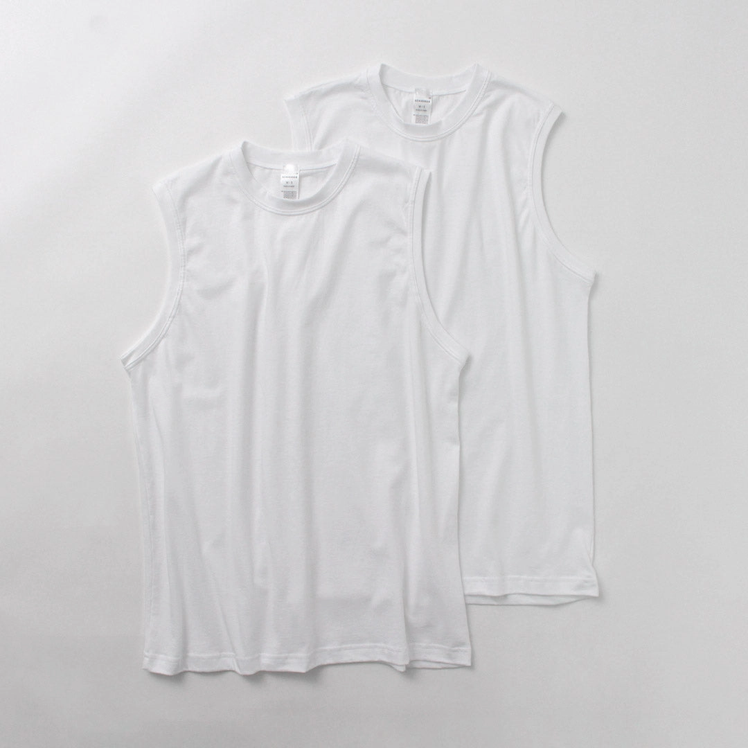 SCHIESSER / American Sleeveless 2 Pack T-Shirt Skin Friendly Blends