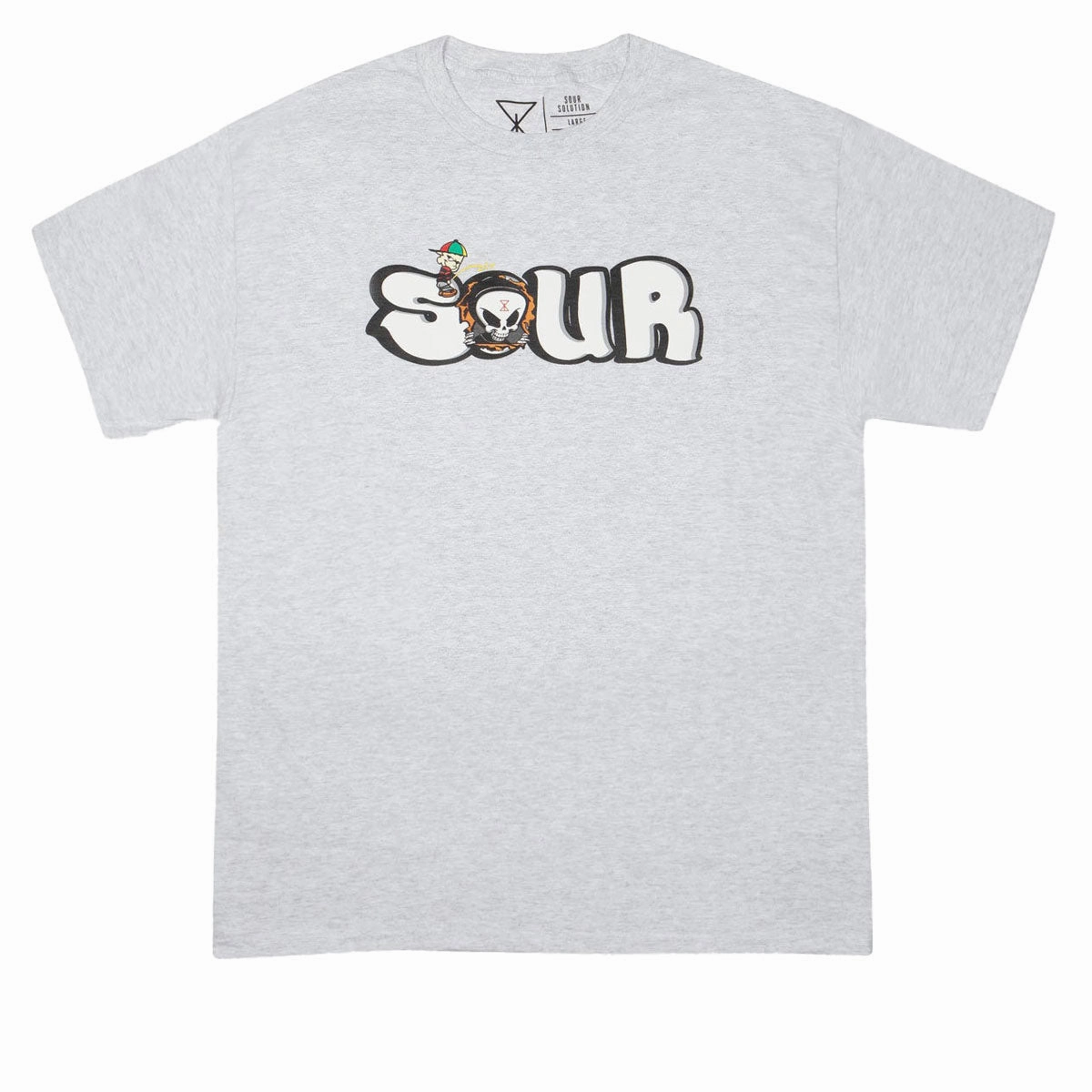 Sour Solution Grant Piss T-Shirt - Grey Non Toxic Materials