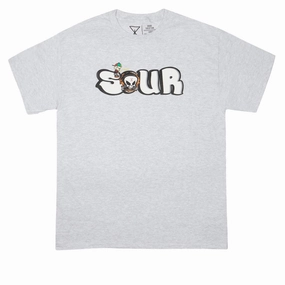 Sour Solution Grant Piss T-Shirt - Grey Non Toxic Materials