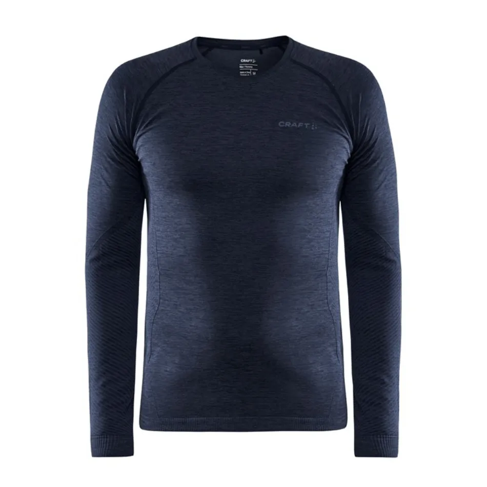 Craft Men's Core Dry Active Comfort Long Sleeve in Blaze SS25 UV - Protected