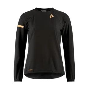 Influencer Craft Women's Pro Hypervent Long Sleeve Wind Top 2 in Black SS25