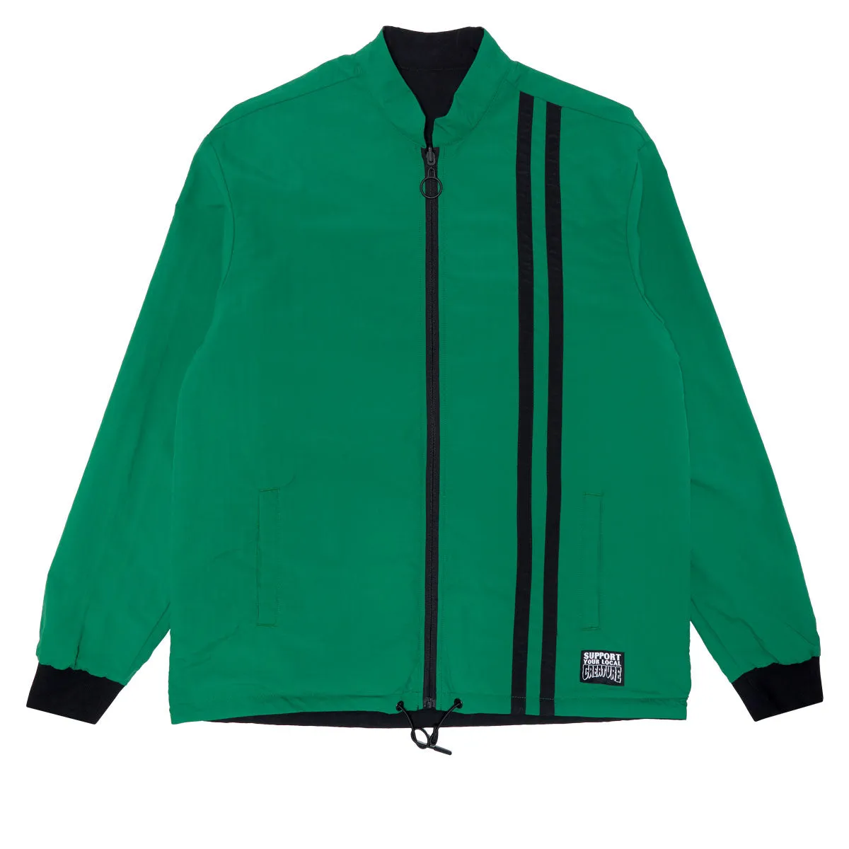 Creature Crash and Burn Reversible Jacket - Black/Green Quick Dry Fabric Technology WindproofTechnology