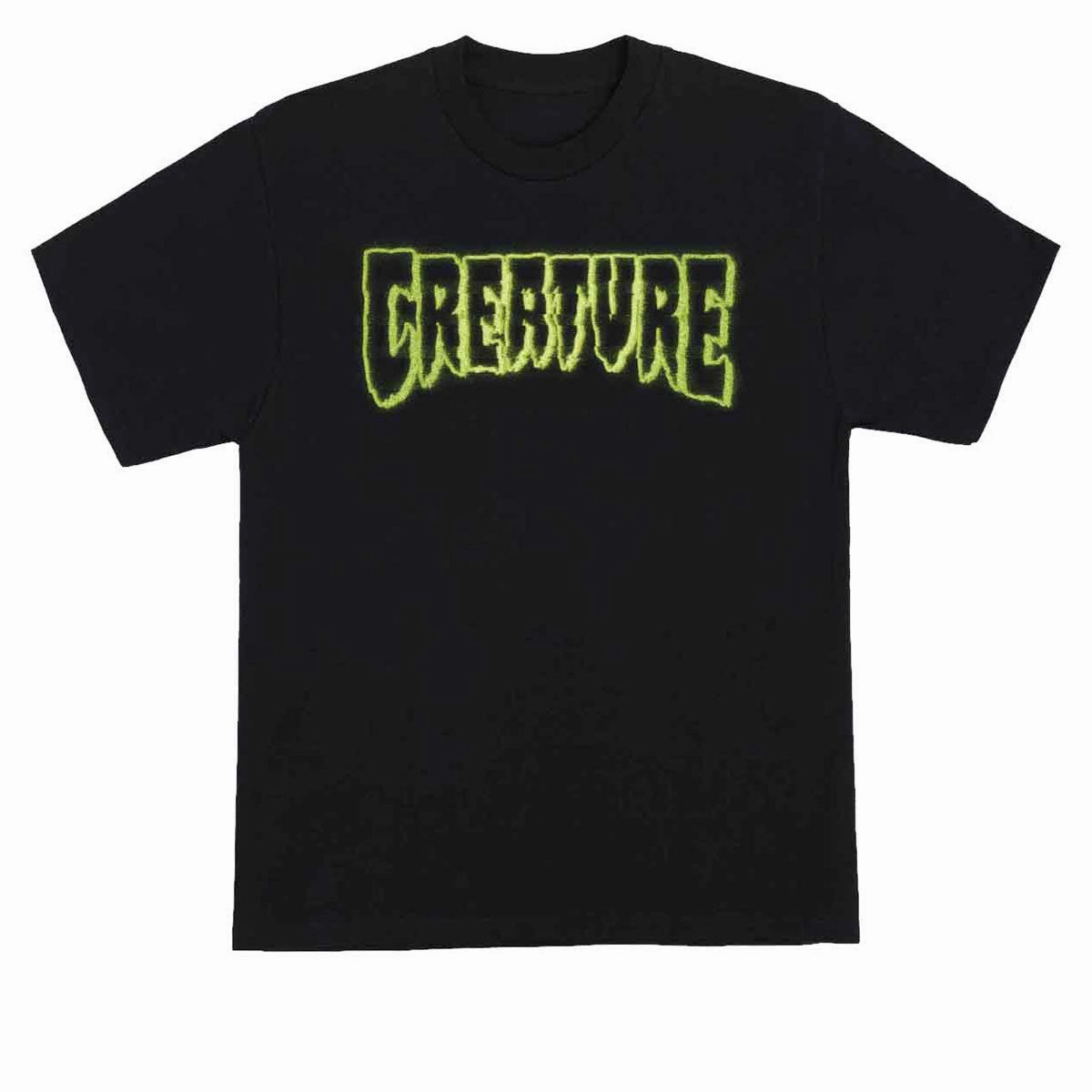 Creature Bonehead Glitch T-Shirt - Black Casual Elegance