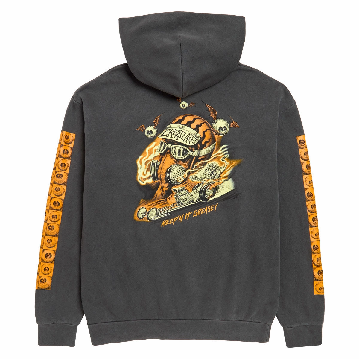 Creature Crash and Burn Hoodie - Pigment Black Flexible Fabric