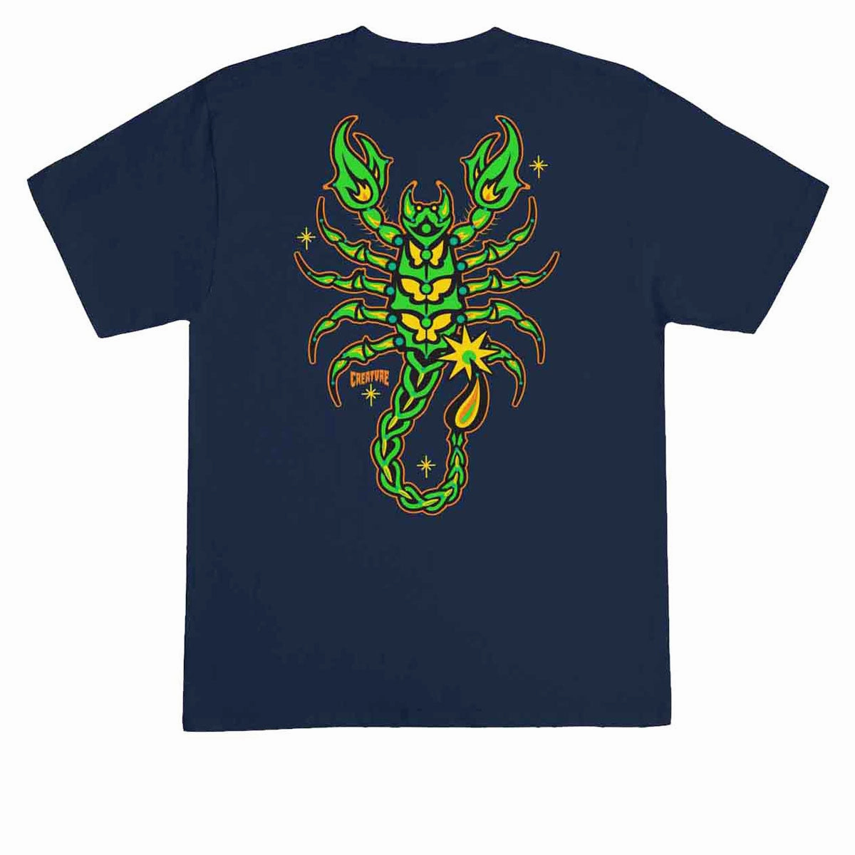 Creature Deadly Sands T-Shirt - Navy Relaxed Vibes Business Meeting