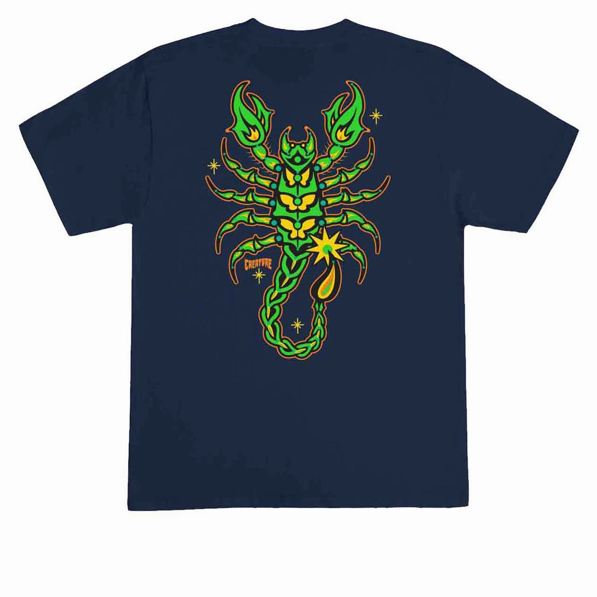 Creature Deadly Sands T-Shirt - Navy UV protected Versatile Layering