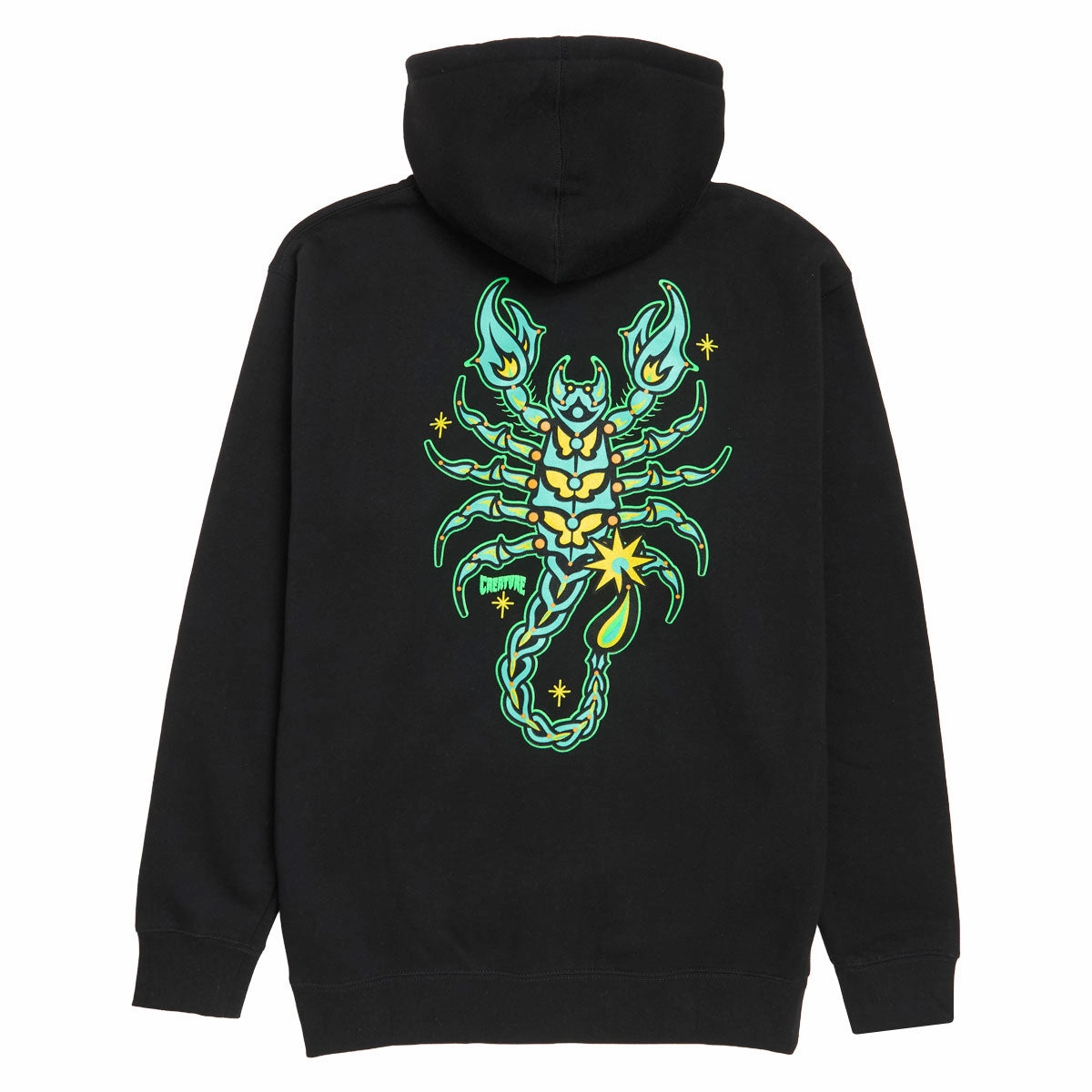 Premium Finish Creature Deadly Sands Zip Up Hoodie - Black